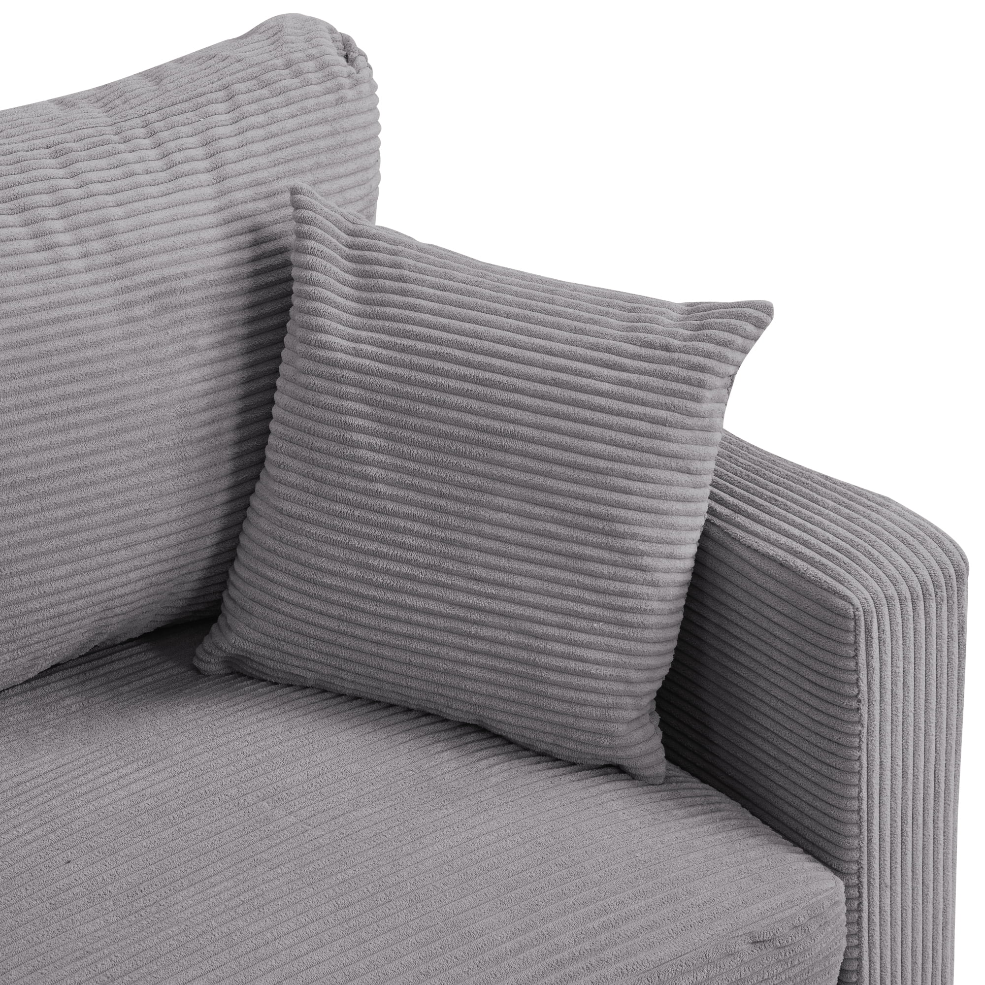 Jopath 57 Inch High Resilience Loveseat Sofa With Wooden Frame, Two-Seater Comfortable Sofa For Small Spaces, Modern Upholstered Design For Apartments And Living Rooms Dark Gray