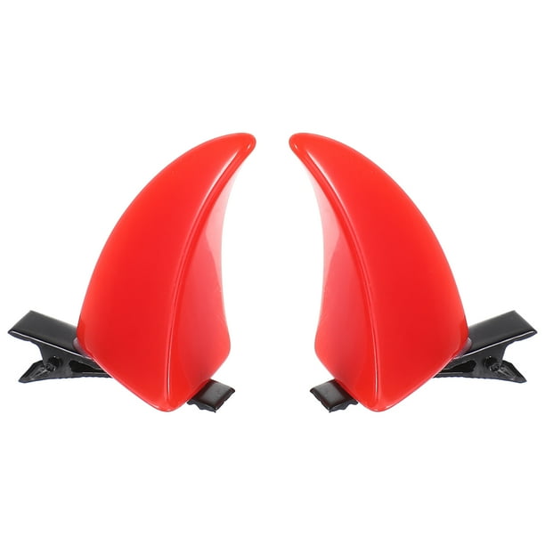 1 par de pinzas para el pelo de cuerno de diablo para Halloween, pasadores para el pelo de cuerno de diablo para Halloween