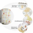 thumbnail image 5 of 60x72 Inch Shower Curtains for Bathroom Orange Yellow Coastal Bath Curtain Decor Nautical Summer Beach Coral Sea Turtle Waterproof Restroom Curtains Shower Set Accessories with 12 Hooks 60 Inch, 5 of 6