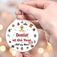 thumbnail image 3 of Dentist of the Year Ceramic Ornament, Custom Christmas Ornament, Christmas 2025 Tree Decoration, Gift for Family, Friends & Coworkers, 3 of 5