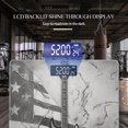 thumbnail image 3 of High Precision Body Weight Scale Smart Bathroom Scales with Large LCD Display(400lbs),Decorative for Bedroom-Black-And-White Photograph Of Electric Guitar With The American Flag, 3 of 4