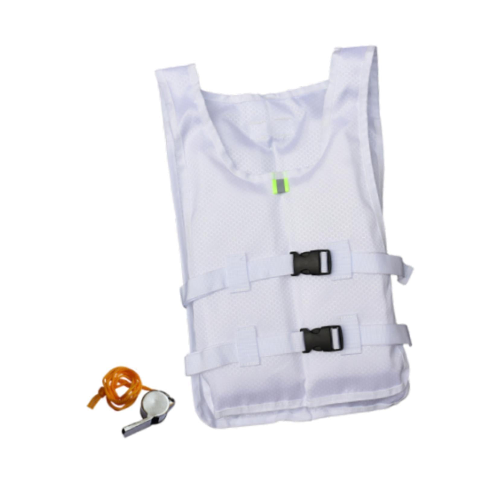 QccHieUs Life Jacket Paddle Vest for Adults Lightweight Adjustable Foldable Life Vest for White