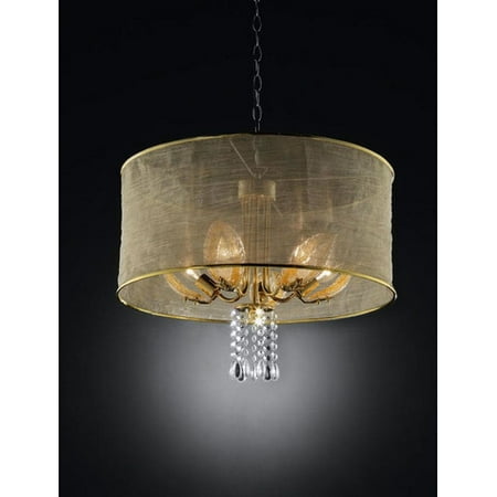 ok lighting leaf 5 light chandelier walmart com