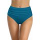 thumbnail image 1 of Trajes de baño con Pliegues y Top de Bikini con Volante Retro para Mujer Azul XL Azul XL Xishao ropa, 1 of 2