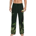thumbnail image 2 of Lsque Palm Leaves And Exotic Birds Print Men's Pajama Pants, Lounge Pant - Comfortable Home Wear,Elastic Waistband, Stylish Design-Medium, 2 of 9