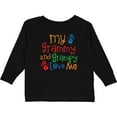 thumbnail image 3 of Inktastic My Grammy and Grampy Love Me Boys or Girls Long Sleeve Toddler T-Shirt, 3 of 5
