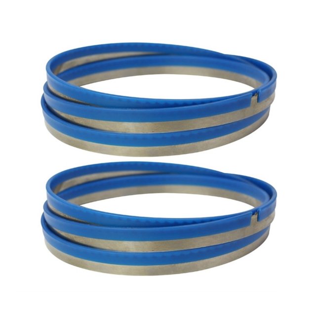Hoja de sierra de cinta for carpintería, 2 uds., 16mm/0,6 "de ancho, 0,55mm/0,02" de espesor, sierra de cinta for corte de madera, plástico y cerámica