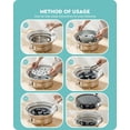 thumbnail image 3 of Bbq Charcoal Grill  13.7 Inch Non-stick Stainless Steel Korean Barbecue Portable Stove For Outdoors Camping Picnic And Indoor Party Cooking, 3 of 6