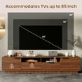 thumbnail image 5 of 78 inch Modern TV Stand for TVs up to 85", Entertainment Center Media Console with Deep Drawers, Cable Management Hub & Soft-Close Hinges, for Living Room Bedroom, Walnut, 5 of 10