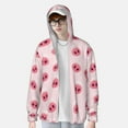 thumbnail image 4 of Daiia Cute Pig Nose UPF 50+ Sun Protection Hoodie Jacket Lightweight Long Sleeve Sun Shirt for Women Men with Pocket Hiking Outdoor-Medium, 4 of 9