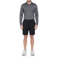 thumbnail image 2 of Ben Hogan Men’s and Big Men’s Mini Jacquard Long Sleeve Golf Polo Shirt, up to Size 5XL, 2 of 4