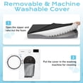 thumbnail image 5 of Ophanie Cooling Gray Orthopedic Dog Bed for Large Dogs with Non-Slip Bottom, Waterproof and Machine Washable Removable Pet Bed Cover,Size(41"x28"x4"), 5 of 7