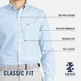 thumbnail image 4 of Men's IZOD Performance Comfort Long Sleeve Button Down Woven Shirt Color: Adriatic Plaid Size: XL, 4 of 4