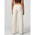 thumbnail image 6 of Women'S Casual Pants Wide-Leg Sweatpants with Pockets Y2K Milk Apricot Color S, 6 of 9