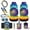 Colorful Tie-Dye, variant on HUIACONG Aztec Cow Print 12 Pack Car Seat Cover Set Fashionable Car Steering Wheel Cover Car Seat Belt Pad Car Garbage Can Car Organizer Car Coasters Soft and Comfortable Easy to Install All Season