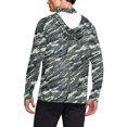 thumbnail image 4 of Cleaning Fishing T-Shirts for Men, Mens Hooded Sun Shirt with Mask Long Sleeve Tops UPF 50 Rash Guards Cooling Lightweight Hoodies Glacier Printed Blosues Workout Outdoor Hoodie, 4 of 6