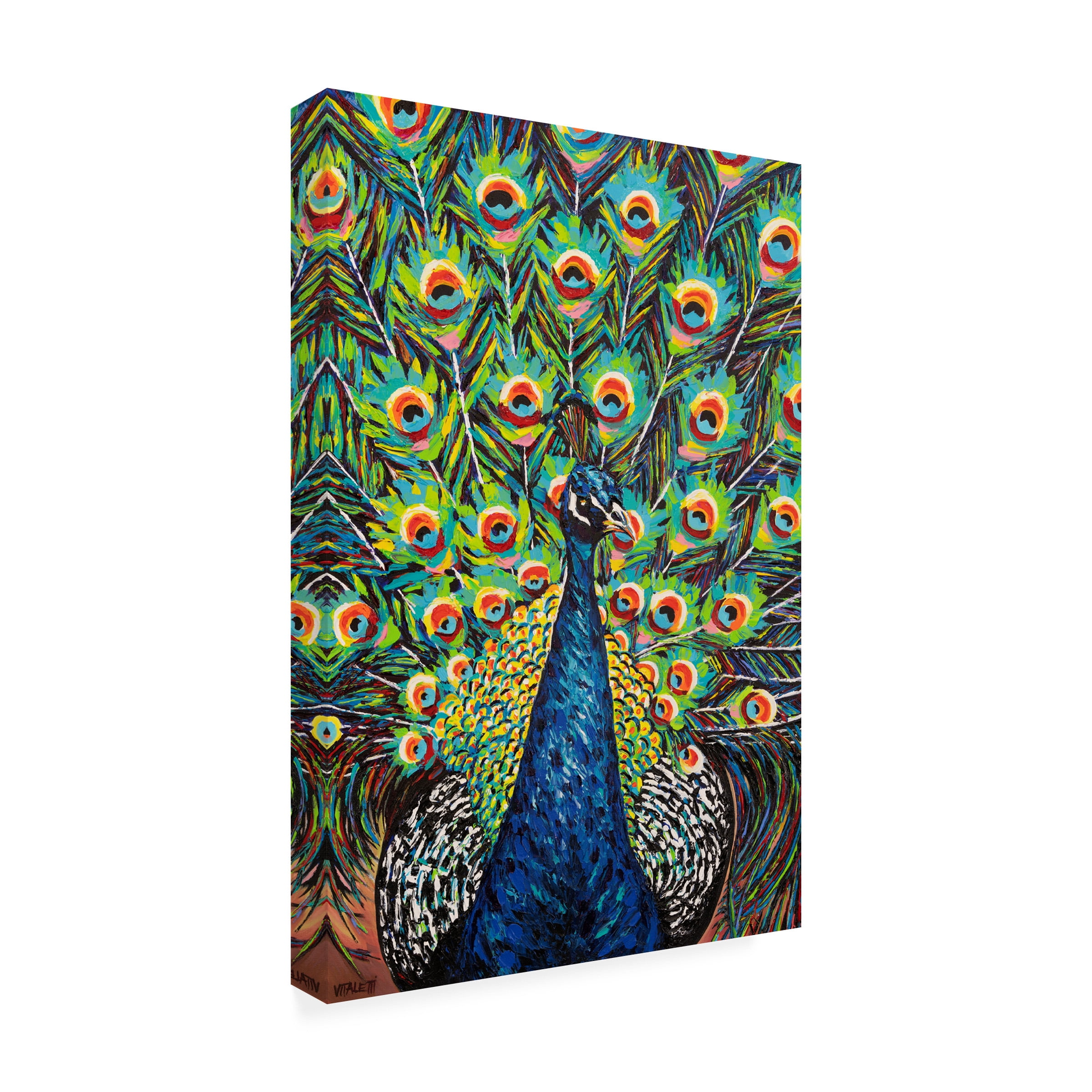 Carolee Vitaletti 'Lavish Peacock II' Canvas Art