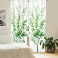 thumbnail image 3 of Ambesonne Eucalyptus Curtains 2 Panel Set, Art Dreamy Leaves Huddle, Pair of - 28" x 63", Fern Green White, 3 of 4