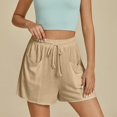 thumbnail image 6 of Tumotour Athletic Shorts For Women Summer Shorts Elastic High Waisted Shorts Wide Leg Pants Active Workout Shorts Biker Shorts Gym Shorts, 6 of 9