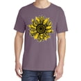 thumbnail image 2 of Wild Bobby,Artsy Cheetah Leopard Print Sunflower, Streetwear, Garment-Dyed Washed Look Short Sleeve T-Shirt, Rosewood, 2XL, 2 of 3