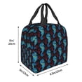 thumbnail image 3 of Honeii Blue Seahorse Print Lunch Bag Women, Lunch Box Lunch Bag for Women Adult Men, Small Leakproof Cute Lunch Tote Large Capacity Reusable, 3 of 8