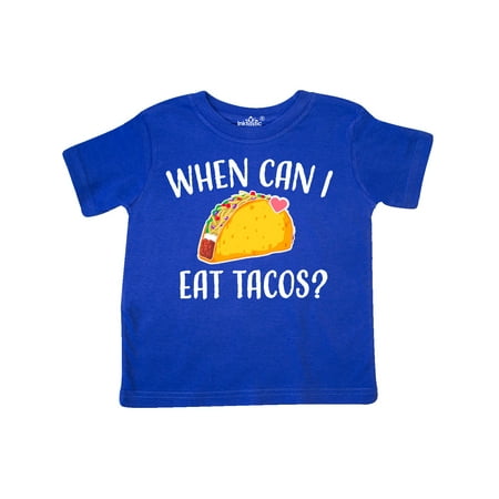 

Inktastic When Can I Eat Tacos Baby Gift Toddler Boy or Toddler Girl T-Shirt