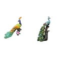 thumbnail image 1 of Estatua del pavo real,Estatua de pavo real,adorno de escritorio creativo y divertido,Escultura decorativa de pavo real para decoración del hogar,Figura de escritorio,Estante de estatua de pavo, 1 of 8
