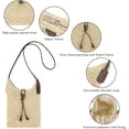 thumbnail image 2 of LHSHID Womens Small Straw Crossbody Bag Handwoven Beach Shoulder Bag Handbag Purse with Tassel for Summer, 2 of 6