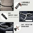 thumbnail image 6 of Dog Car Seat Bed with Safety Straps - Removable & Easy to Clean Pet Travel Bed for Small, Medium & Large Dogs - Comfortable Cushion for All Cars, 6 of 14