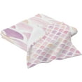 thumbnail image 2 of GZHJMY Pink Fish Scales Soft Cotton Towel Sets 2 Piece,1 Bath Towel 1 Hand Towel Quick Dry Highly Absorbent Bath Towels Washcloths for Bathroom, Gym, Hotel, and Spa Bathroom Towels, 2 of 7