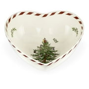 Spode Christmas Tree Peppermint Heart Bowl, 8-Inch