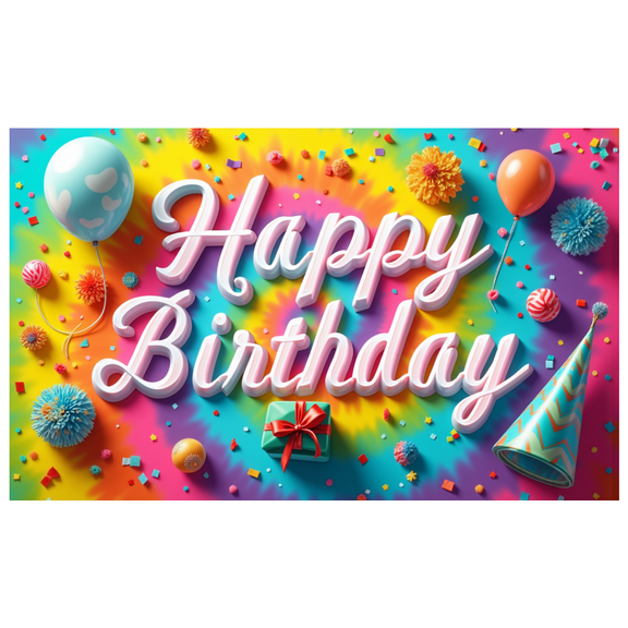 Colorful Design Balloon Banner for Birthday Party Kids Indoor