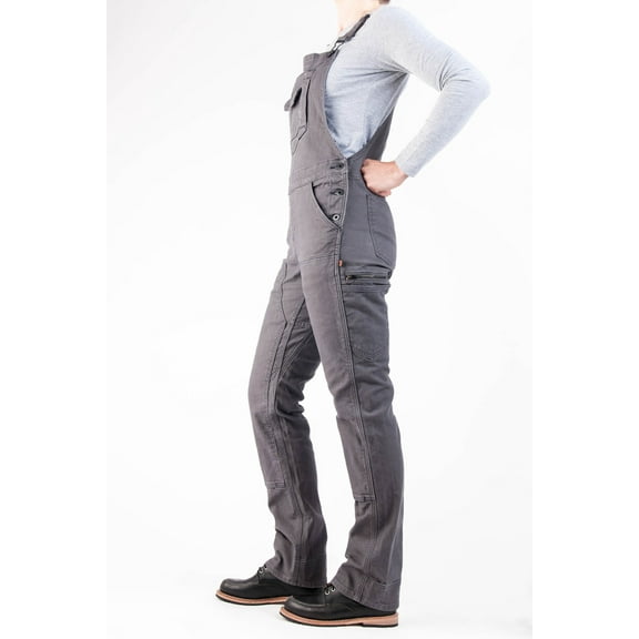 Dovetail Workwear Freshley, Straight Leg Fit, Womens Overall, 13 Functional Pockets, Grey Canvas
