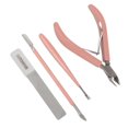 thumbnail image 1 of Nail Clipper Set Stainless Steel Multifunctional Portable Manicure Tool Set for Home Shop Travel Pink, 1 of 5