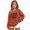 Orange, variant on bravefron Girls Hoodie with Graphic Shoulder Design Long Sleeve Cozy Lightweight Pullover Sweatshirt for Everyday Casual Wear