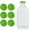 Green, variant on 6 Pack Reusable Silicone Milk Bottle Caps, 48mm Airtight Replacement Lids, Multi-Color Leak Proof Jug Covers