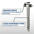 thumbnail image 5 of Kreg SML-C1-100 Zinc Pocket Screws, 1-Inch #8 Coarse Thread, Maxi-Loc Head (100 Count), 5 of 6