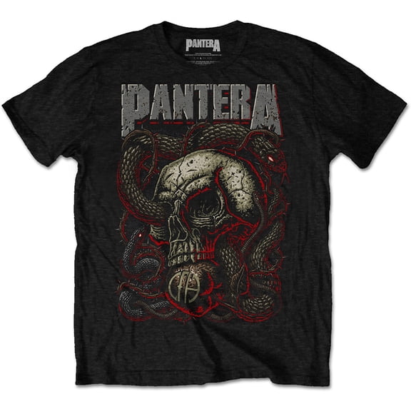 Pantera Unisex T-Shirt Serpent Skull (Small)