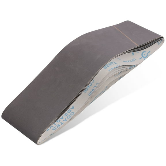 8PCS Silicon Carbide Sanding Belts Abrasion Resistant Grinding Abrasive Belts Efficient Polishing Sandpaper for Wood Metal