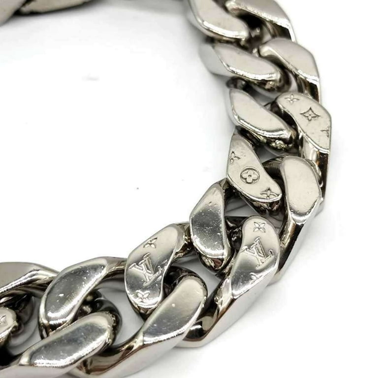 Pre-Owned Louis Vuitton LV Chain Link Bracelet, Size L, Silver