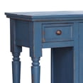thumbnail image 2 of BenJara Genie 55 Inch Sofa Table, 2 Drawers, 2 Doors, Open Shelves, Blue Pine Wood, 2 of 4
