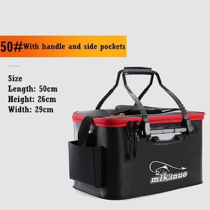Portable Fishing Bag Folding Fishing Box Tank Bucket Camping Fishing Tackle Storage