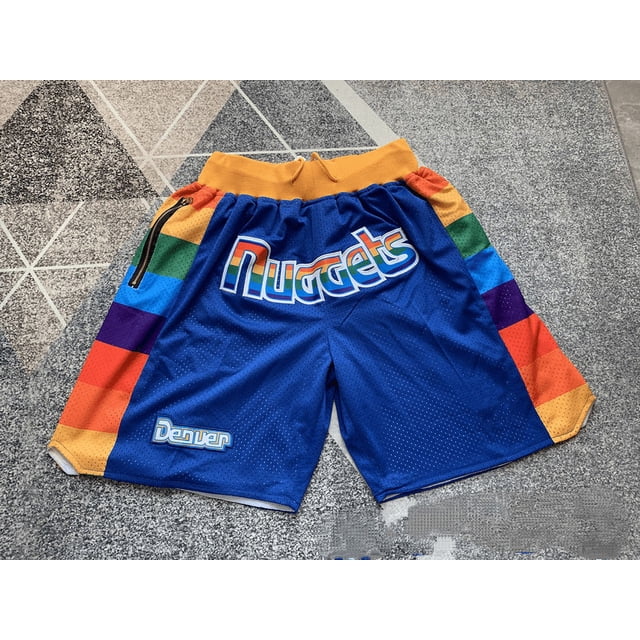 Warriors Lakers 76ers Heat Raptors Shorts Brodés Denses Rétro Pantalons de Basketball Tide-sebneei