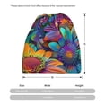 thumbnail image 3 of Disketp Psychedelic Sunflowers Slouchy Beanie Hip-Hop Soft Lightweight Running Beanie Adult Hats Chemo Cap for Men Women, 3 of 8
