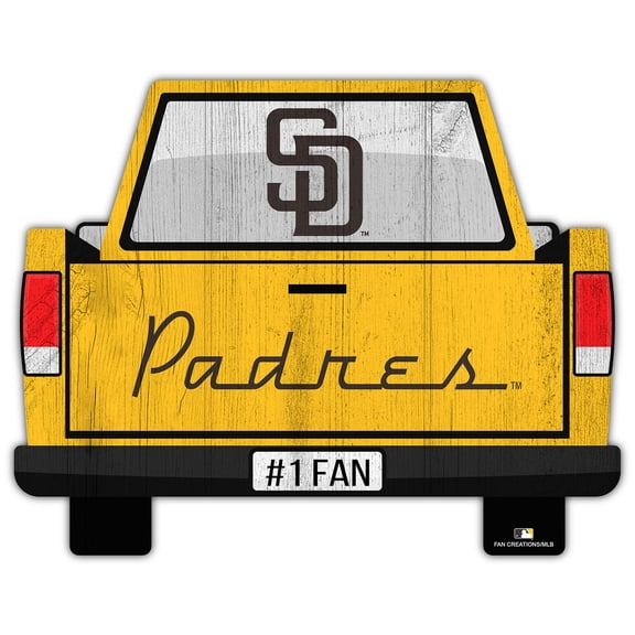 San Diego Padres 12'' x 12'' Truck Back D-cor