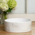 thumbnail image 3 of Park Life Designs 8.5" Large Pet Bowl | Manor (White), 3 of 4