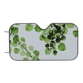 thumbnail image 7 of Balery Watercolor Green Leaves Windshield Sun Shade, Car Front Window Sunshade Cover ,Automotive Interior Portected Blocks Uv Rays For Car Pickup Truck Suv Accessories- Medium, 7 of 7