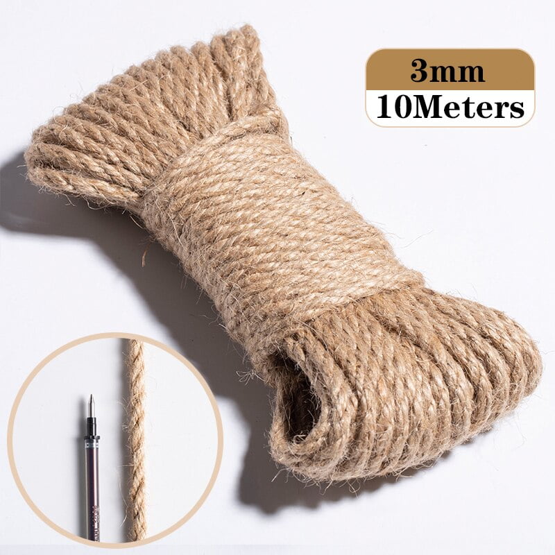 Alwaiiz Cuerda De Yute De 1,5 Mm X 200 M, Resistente Al Desgarro