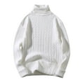 thumbnail image 2 of "Aayomet Long Cardigan Sweaters For Men Men's V Neck Knit Sweater Long Sleeve Ruched Tops Ribbed Off Shoulder Crop Pullover Sweatshirts,White 3XL", 2 of 5