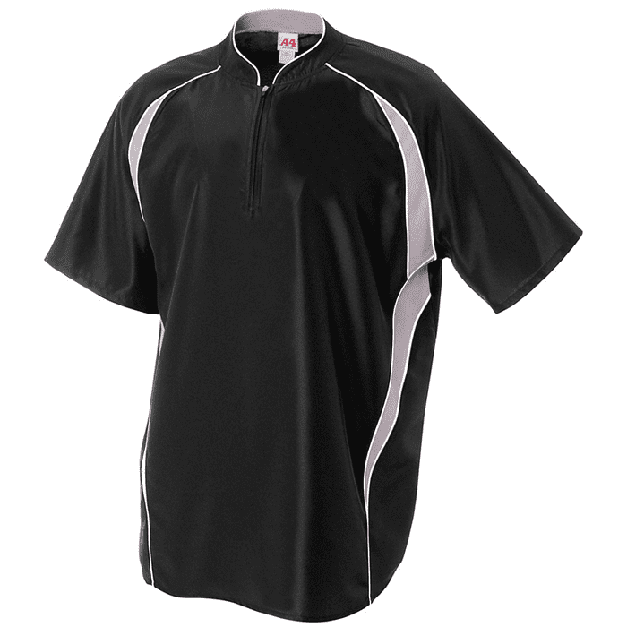 A4 Youth 1/4 Zip Batting Jacket